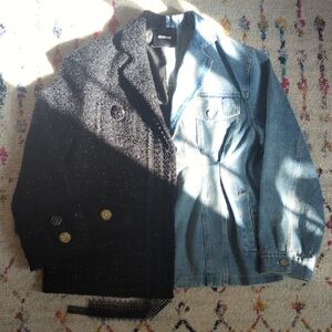 Stylish Black and Blue Women's Jacket